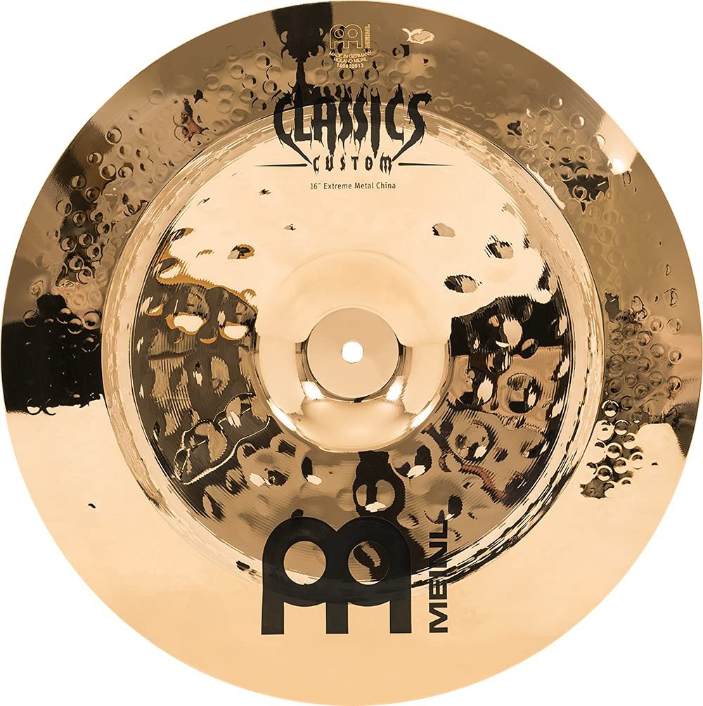 Meinl 18" China Cymbal - Classics Custom Extreme Metal - Made in Germany, 2-YEAR WARRANTY (CC18EMCH-B)