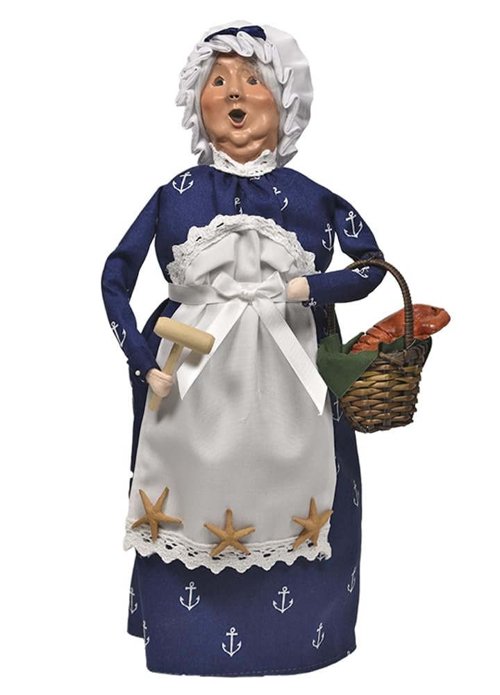 Byers' Choice Nautical Mrs Claus w/Lobsters 3254WL from The Santa Collection