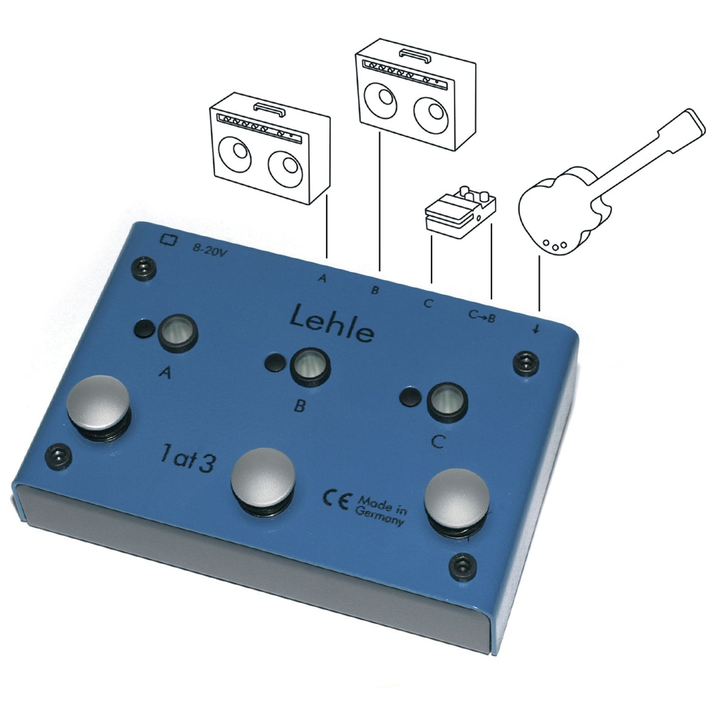 Lehle 1 at 3 True Bypass Amplifier Switcher