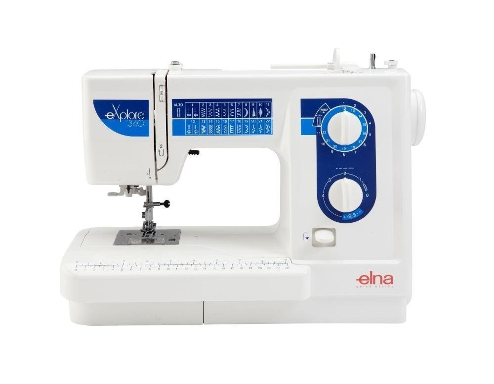 Elna White Sewing Machine Explore 340 6.5kg