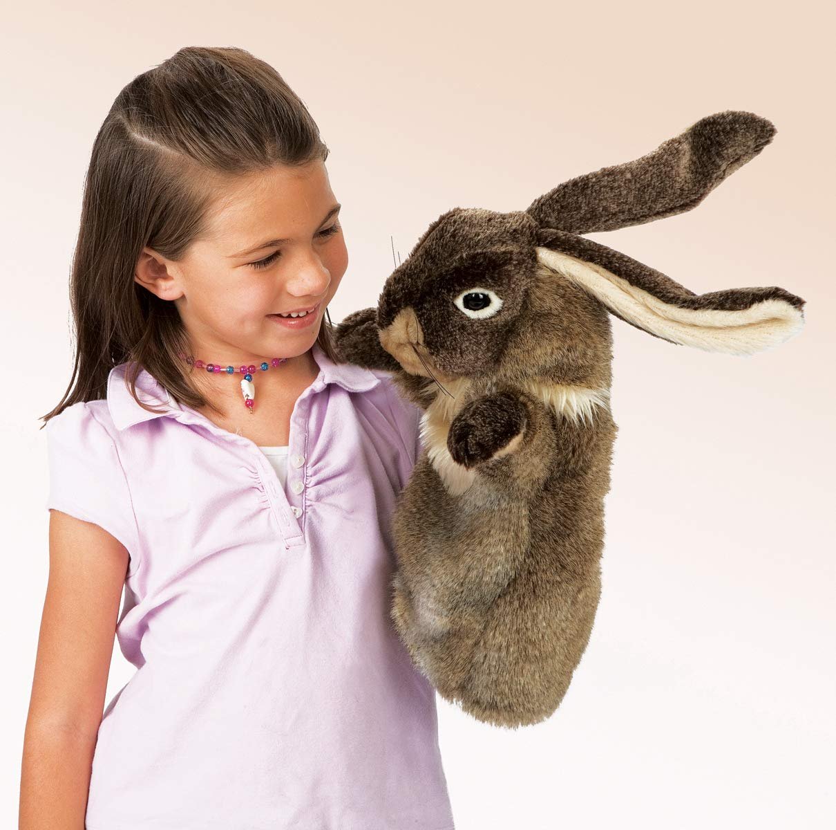 Folkmanis Rabbit Stage Puppet , Brown