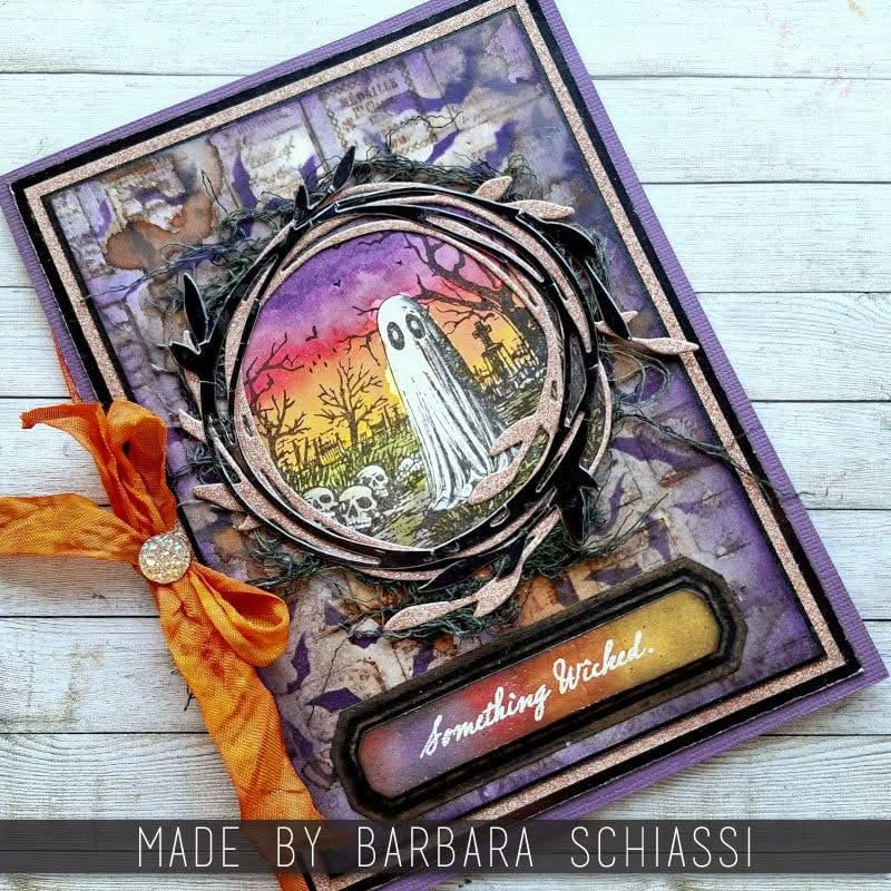 Tim Holtz Cling Stamps Framed Frights - CMS494