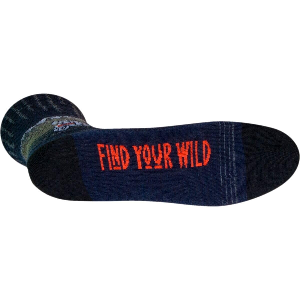 SockGuy Wool Crew 6in Wild Cycling/Running Socks (Wild - L/XL)