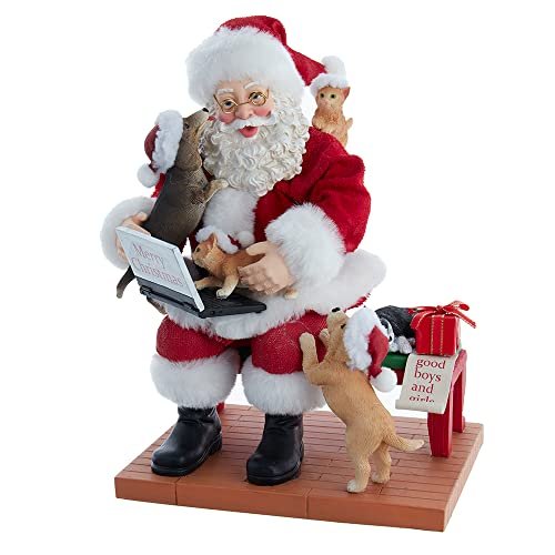 Kurt S. Adler Festive Christmas Holiday Tabletop Decoration Figurine