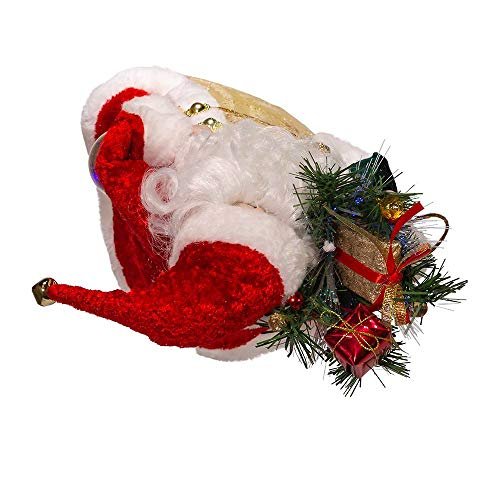 Kurt Adler 12-Inch CUL Fiber Optic LED Santa Treetop