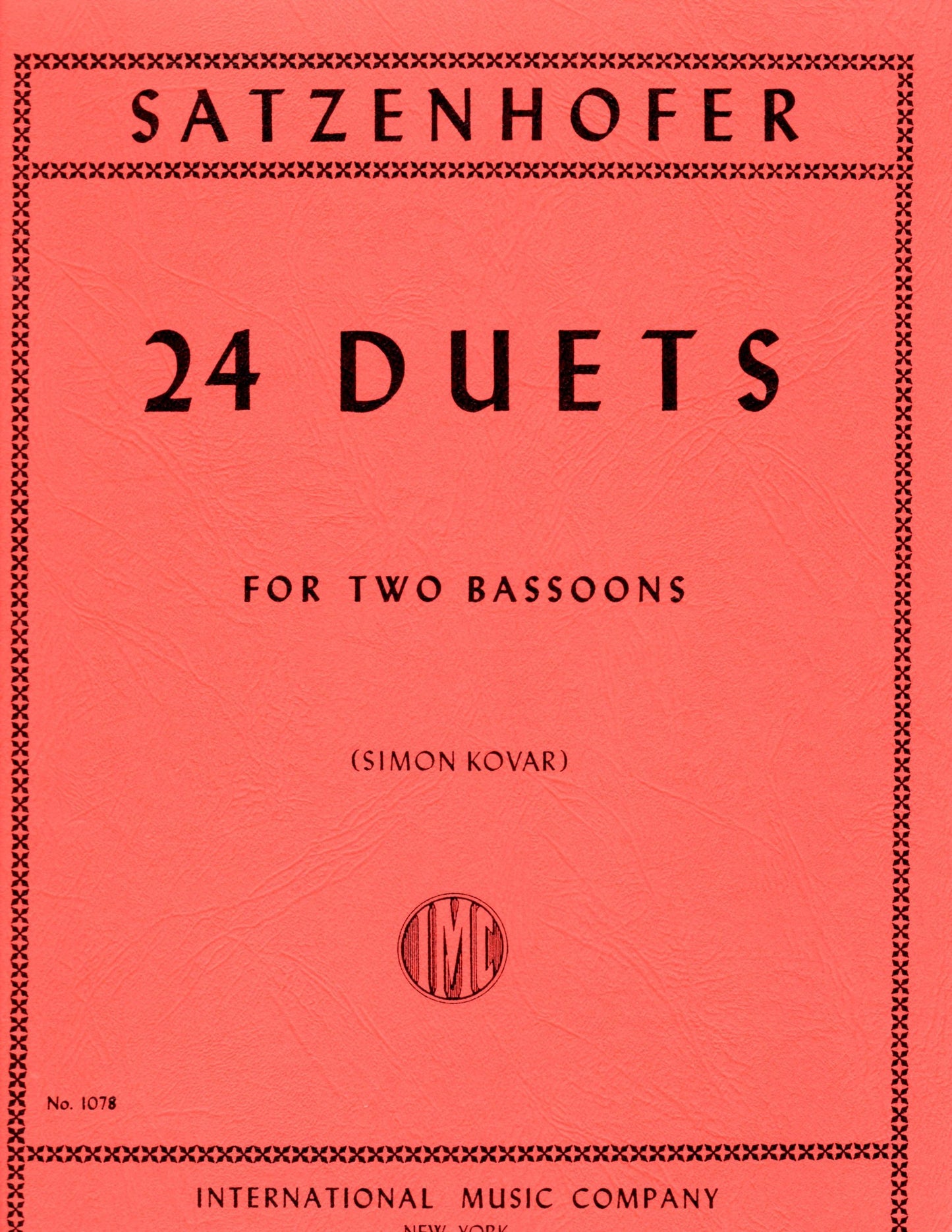 Satzenhofer: 24 Duets for Two Bassoons