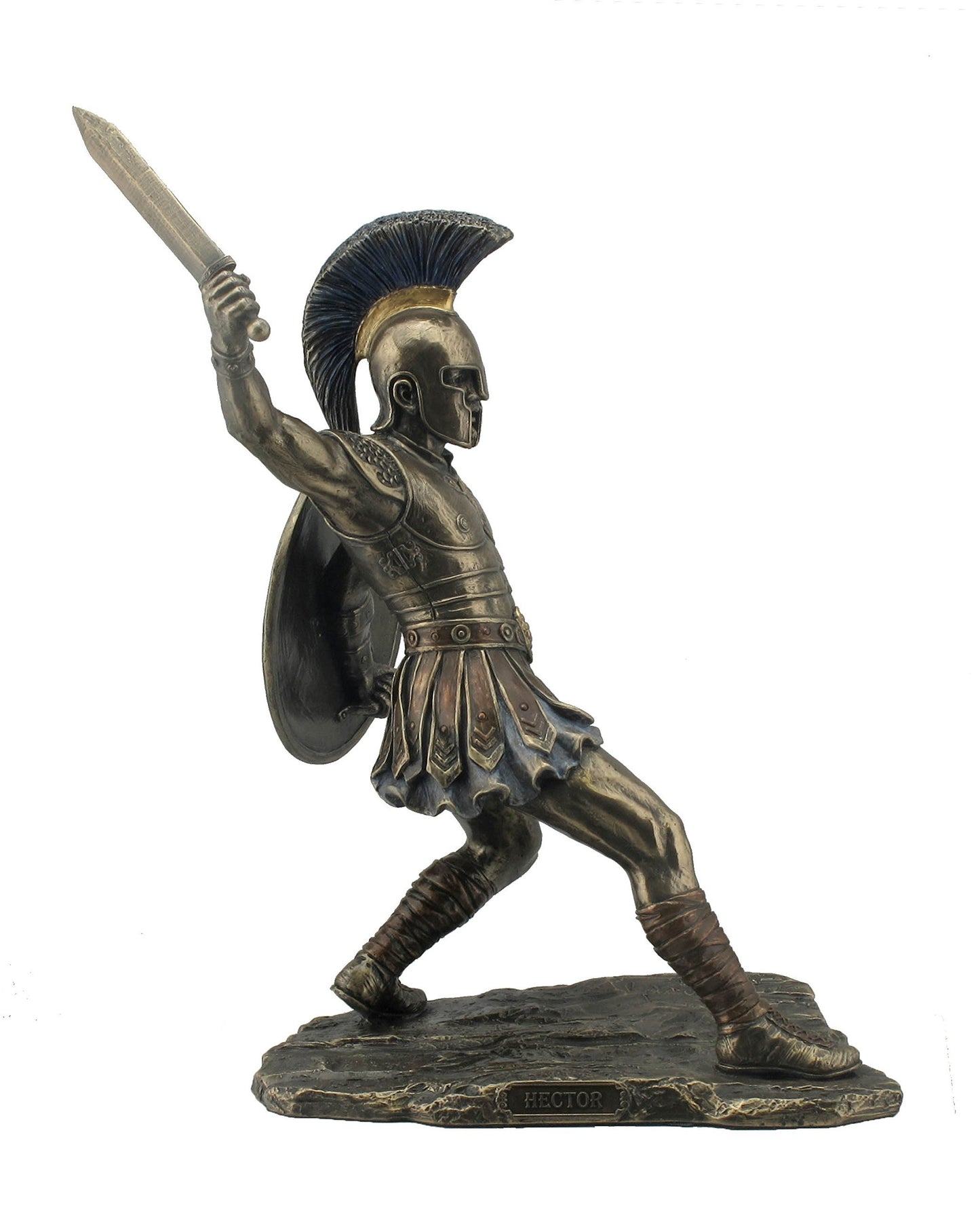 Sale - Hector Unleashed with Sword & Shield Statue Sculpture Figurine Troy