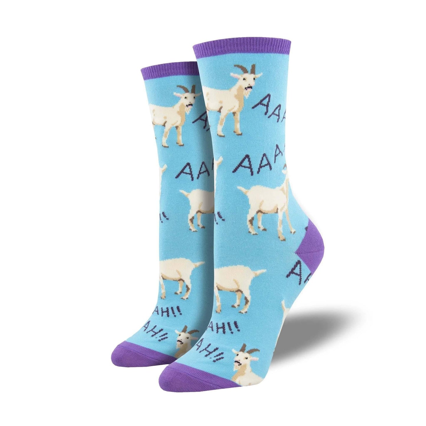 Socksmith Women's Crew Socks, Screaming Goats
