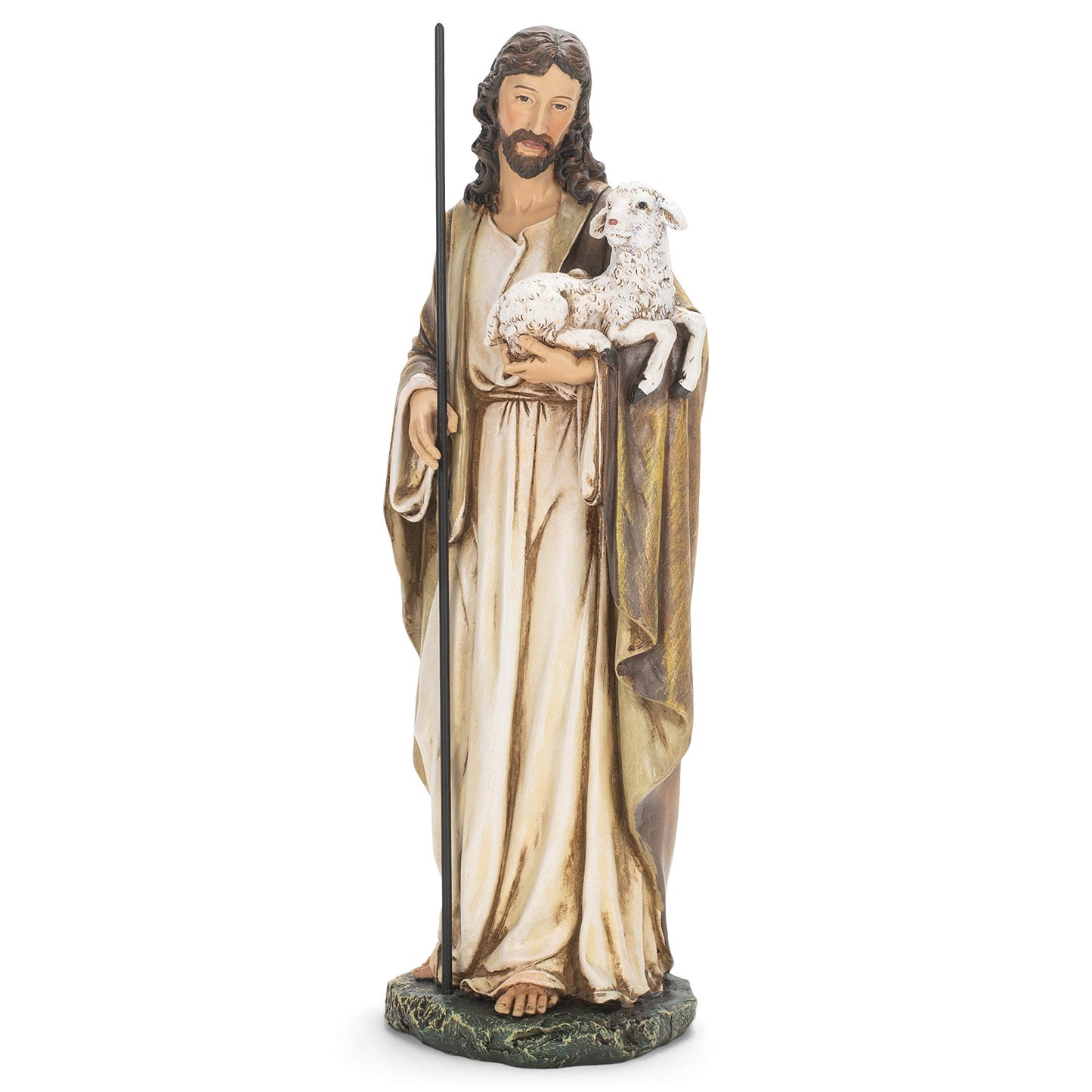 Joseph's Studio by Roman, Renaissance Collection, 10.5" H Good Shepherd Figure, Home Décor, Devout Gift, Prayerful Inspiration (6x4x10)