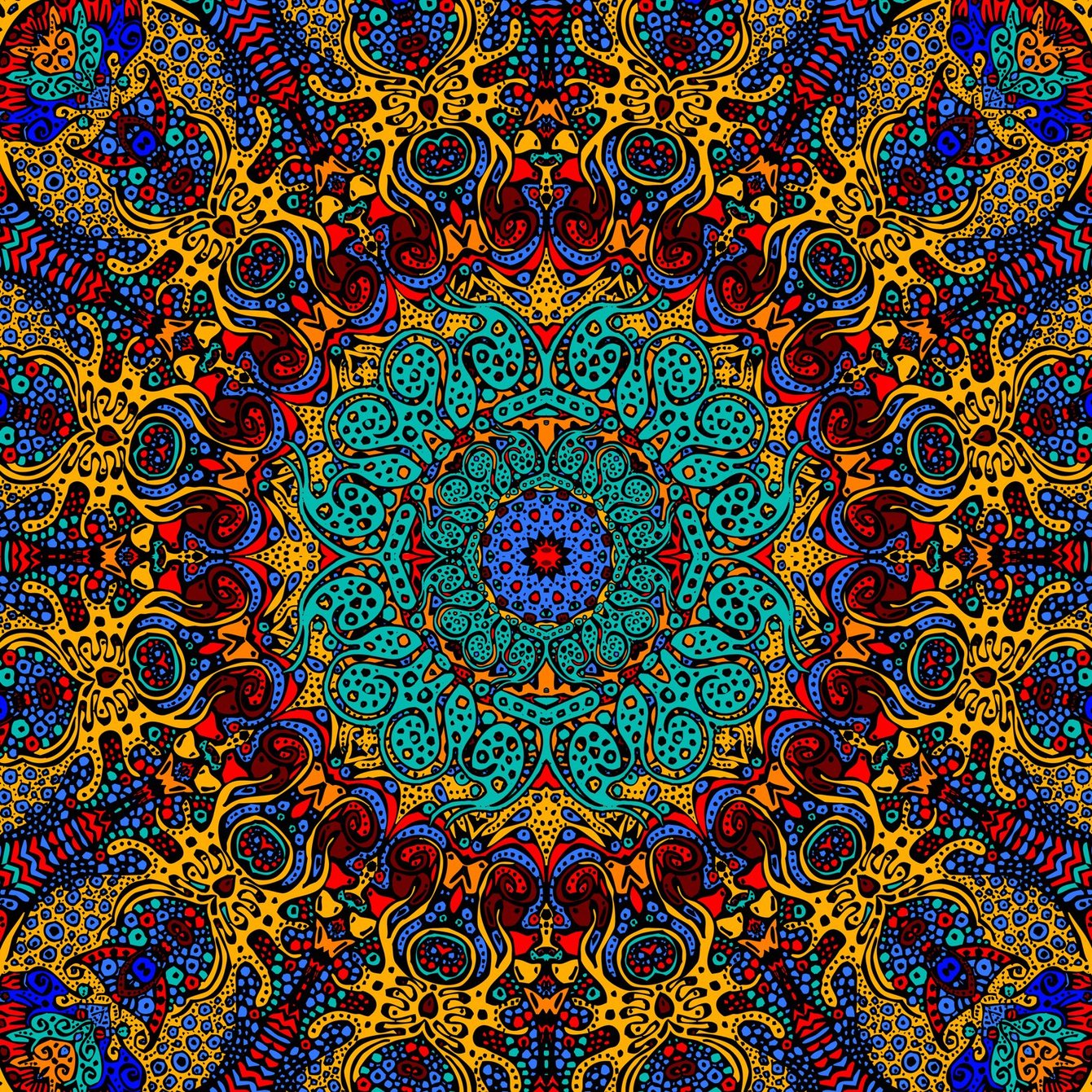 Sunshine Joy 3D Psychedelic Sunburst Tapestry Tablecloth Beach Sheet 60x90 Inches