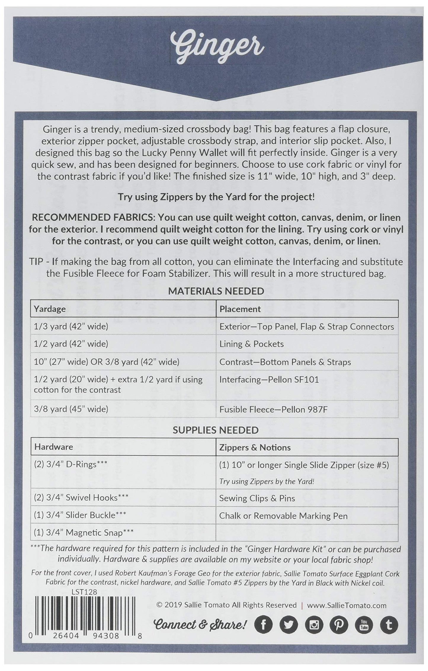 Sallie Tomato Ginger Pattern