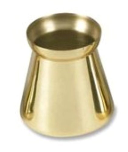 Creative Brands Wilbaum Brass Candle Follower Hi Polish, 2-inch