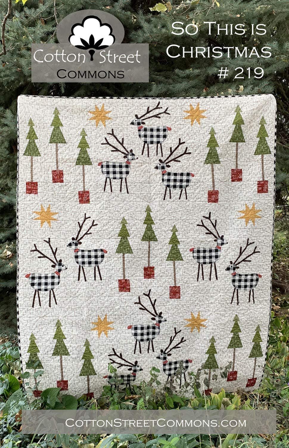 So This is Christmas Quilt Pattern by Cotton Street Commons CSC219 60" x 75"
