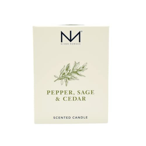 Niven Morgan Pepper, Sage and Cedar Scented Candle 11 oz