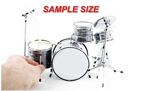 FanMerch Drum Kit Led Zeppelin, John Bonham, Tribute Vistalite Transparent Amber Mini Drum Set Replica Collectible