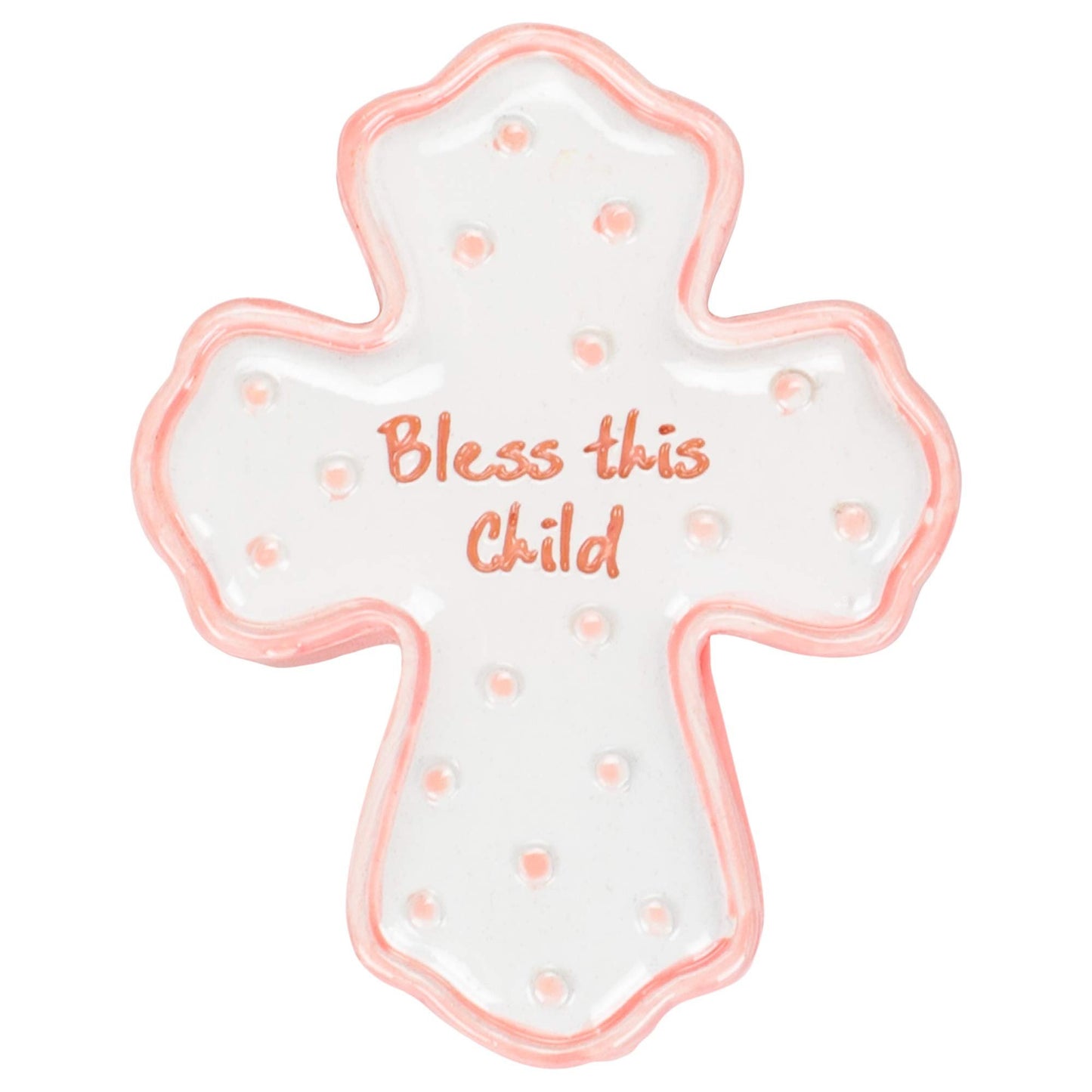 Roman Giftware Inc., Children's Gifts, New Baby, 0.75" H Bless Girl Box W/Rosary,Religious, Inspirational, Durable (2x2x2)