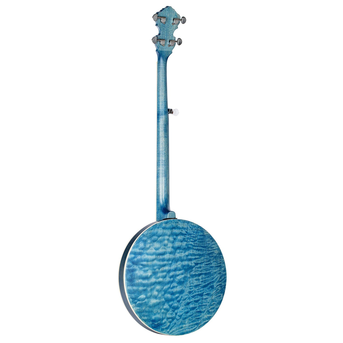 Ortega Guitars Facon Falcon Series 5-String Quilted Maple Resonator Acoustic-Electric Banjo w/Bag, Right (OBJE400TBL)