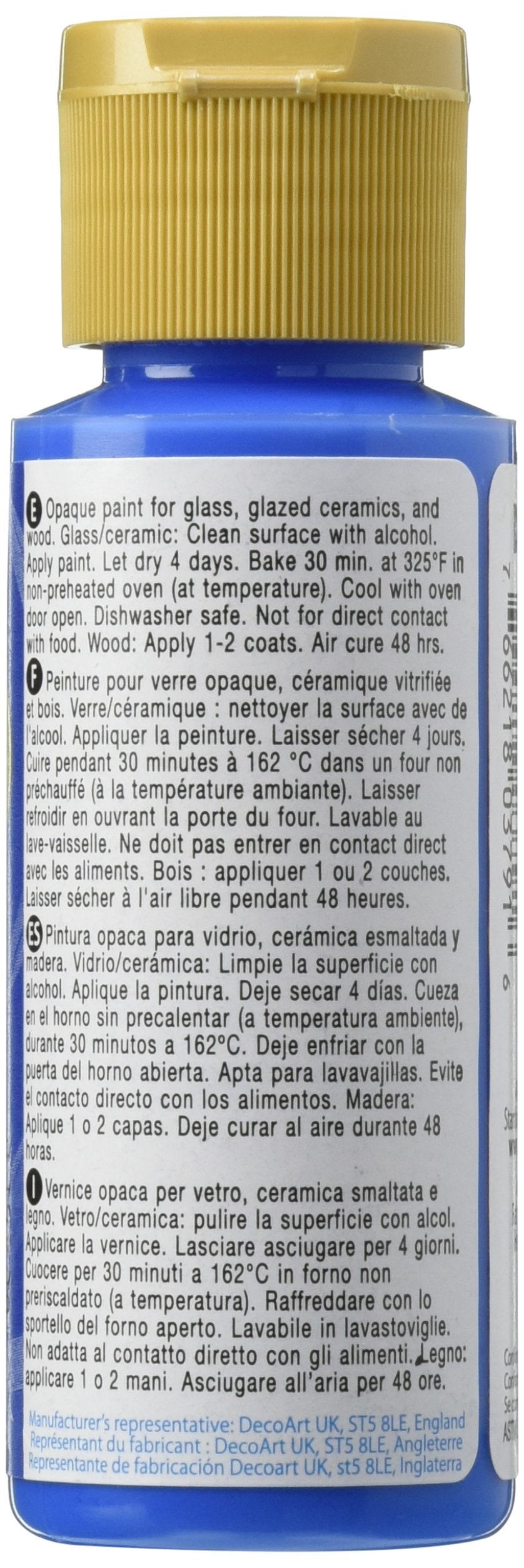 DecoArt DAG36-30 Americana Gloss Enamel Paint, 2-Ounce, True Blue