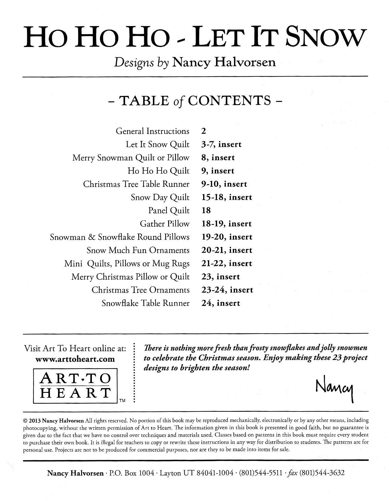 Ho Ho Ho Let It Snow: Art To Heart