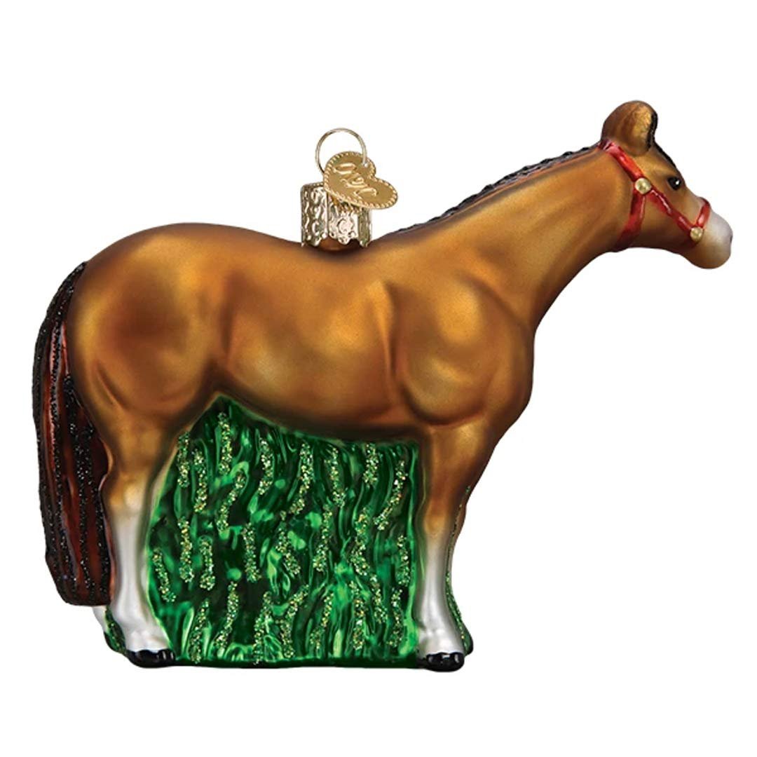 Old World Christmas Ornaments Quarter Horse Glass Blown Ornaments for Christmas Tree