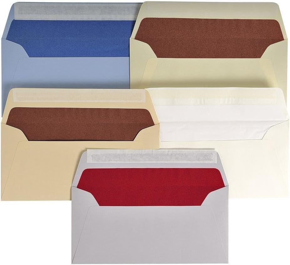 G.Lalo Gl46100 Verge de France Envelopes, A4 (DL/Western Chief 6), Tri-Fold Size, White, Pack of 25