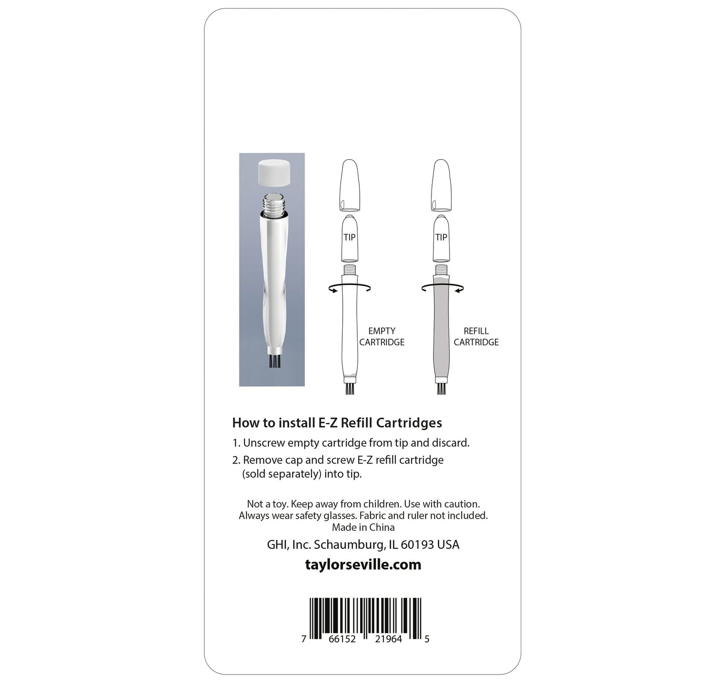 Taylor Seville Magic Chalk Liner with Brush Eraser-White