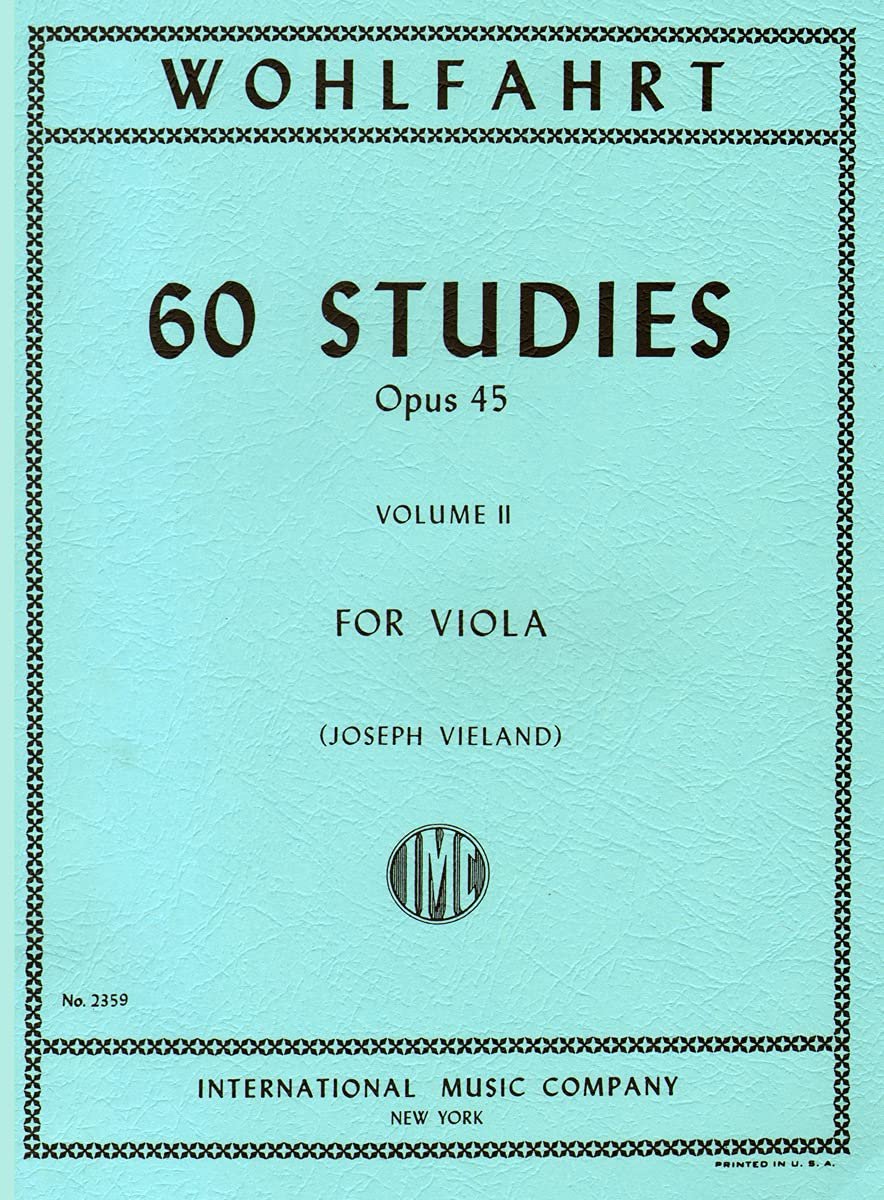 INT2359 - Wohlfahrt 60 Studies Opus 45 Volume II For Viola