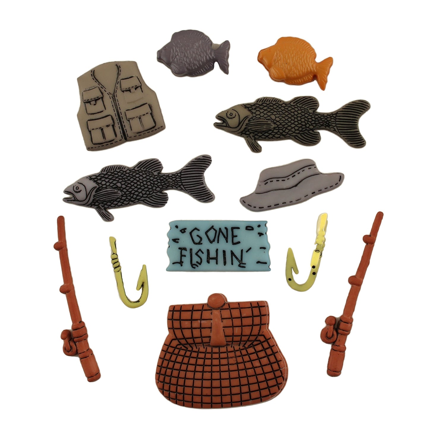 Buttons Galore Fishing Button Bag