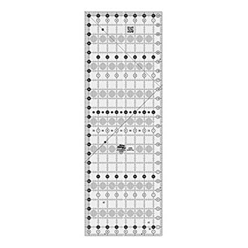 Creative Grids Quilt Ruler 8-1/2in x 24-1/2in Rectangle – CGR824 – Made in USA, Non-Slip Grip Acrylic Quilting, Sewing, Crafting, Patchwork Ruler for Measuring & Cutting Fabric
