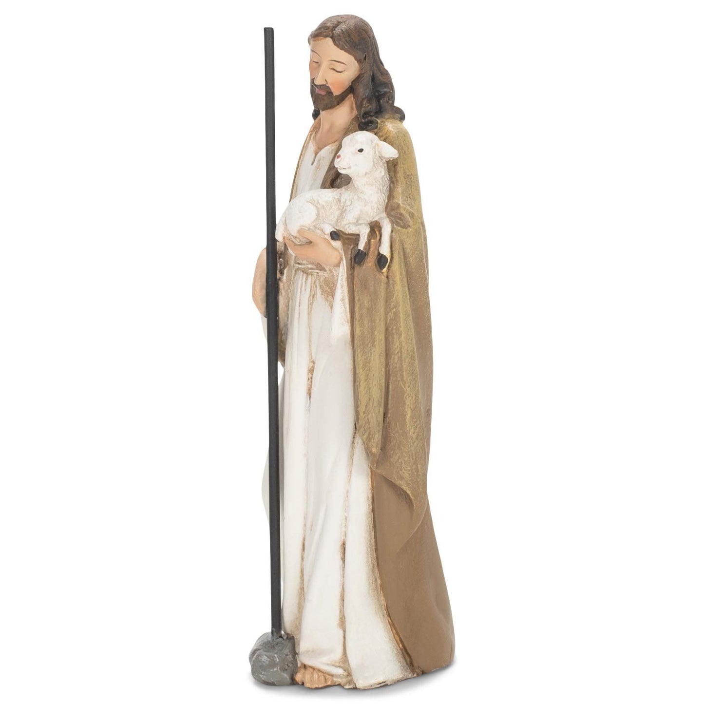 Joseph's Studio by Roman, Renaissance Collection, 4" H Good Shepherd Figure, Home Décor, Devout Gift, Prayerful Inspiration (2x1x4)