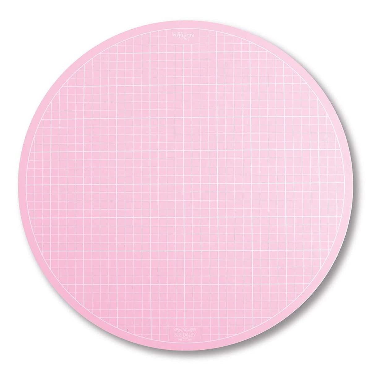 Sue Daley 16 Inch Pink Round Rotating Cutting Mat