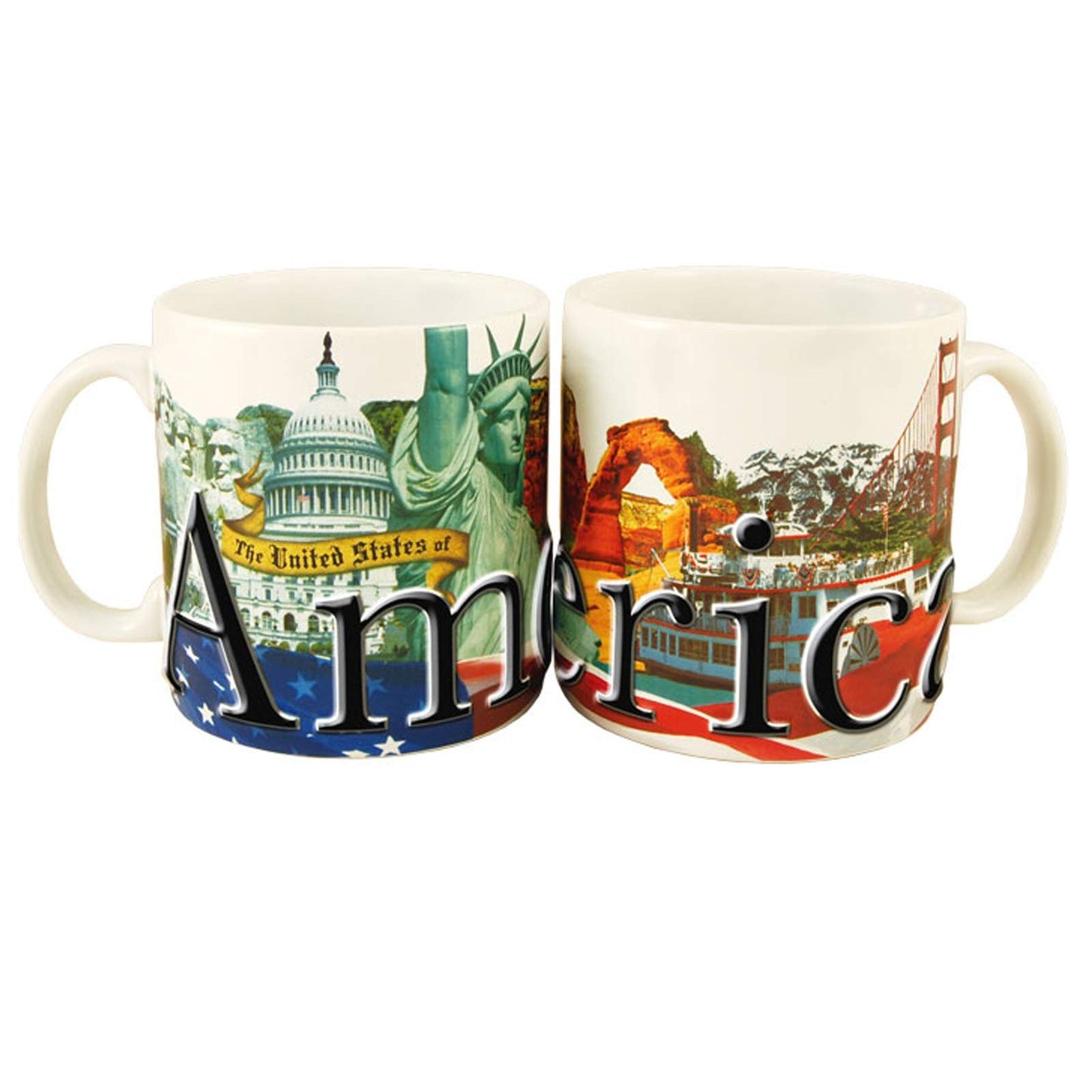 Americaware USA 18oz. Color Relief Coffee Mug