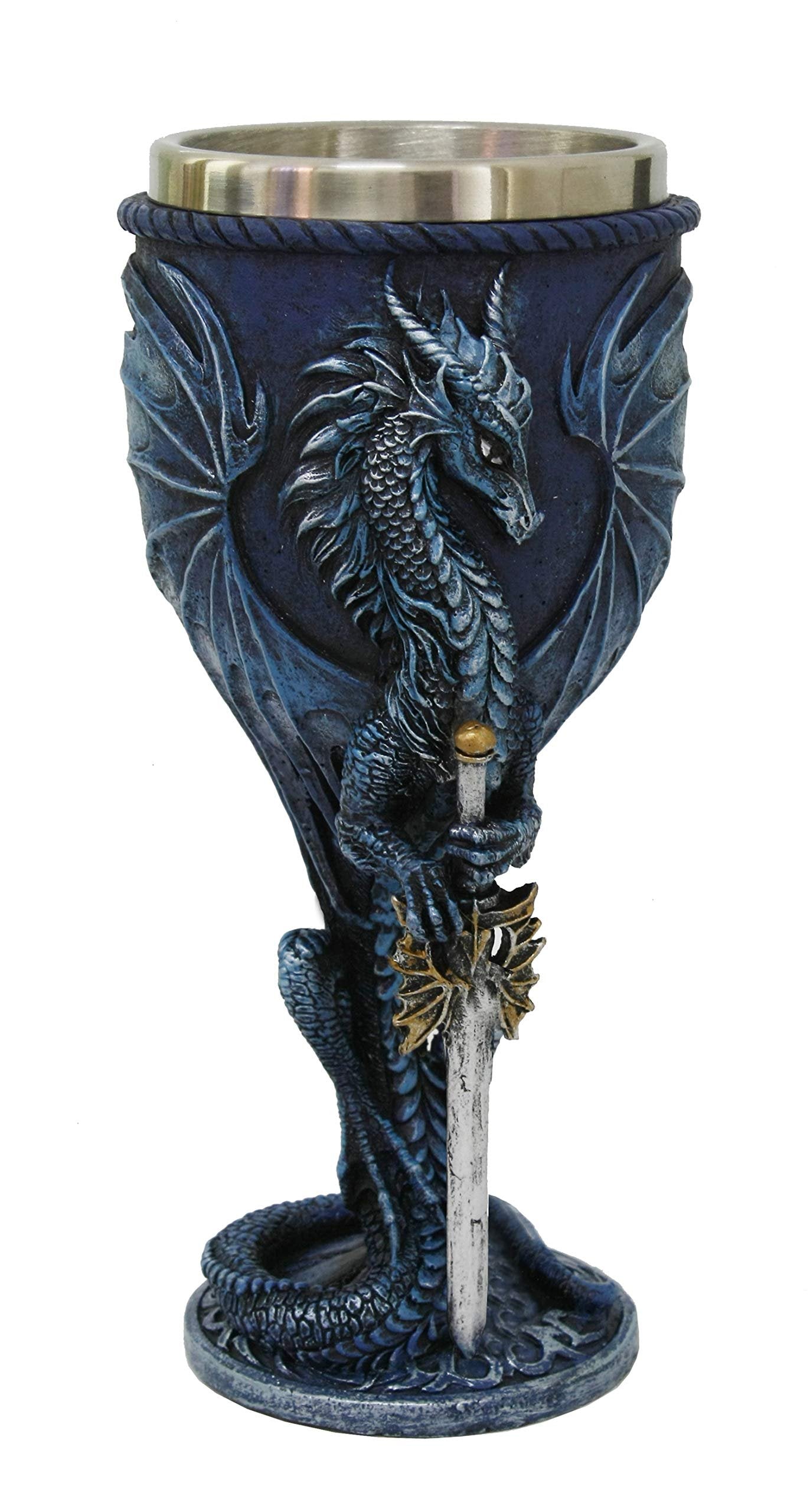 Sea Blade Dragon Goblet with Stainless Steel Inert