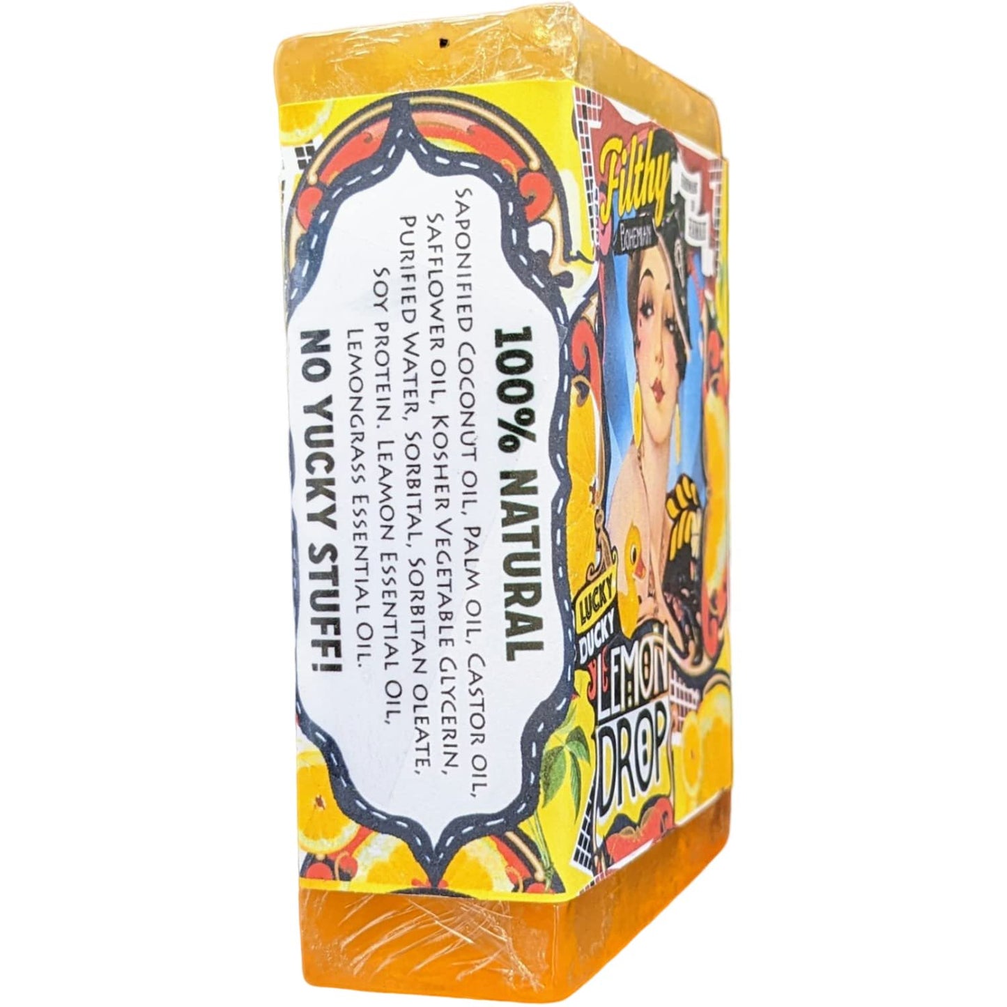 Filthy Bohemian Lucky Ducky Lemon Drop Soap Bar
