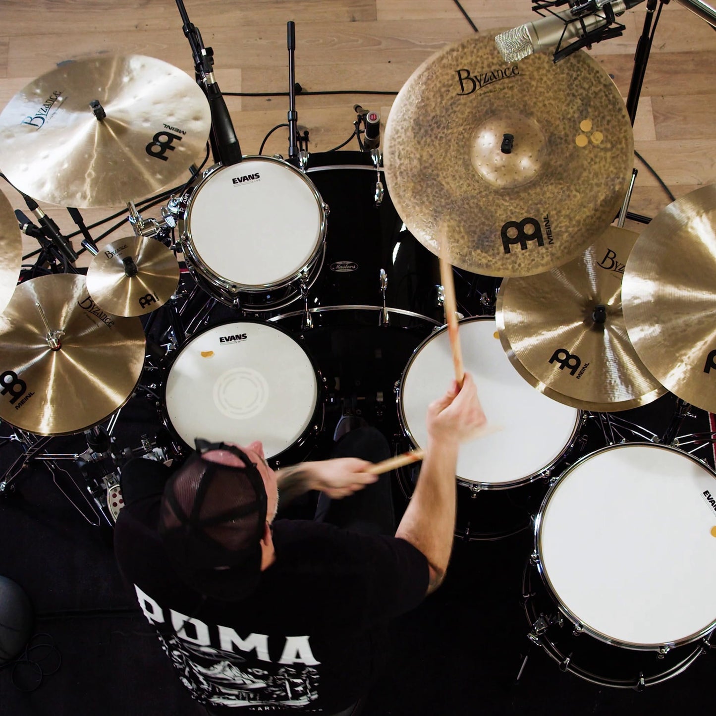 Meinl Cymbals 17"/ 18" Double Down Stack, Matt Halpern Byzance Signature-Artist Concept Series-Made in Turkey, 2-Year Warranty, Traditional/Dark (AC-DOUBLEDOWN)