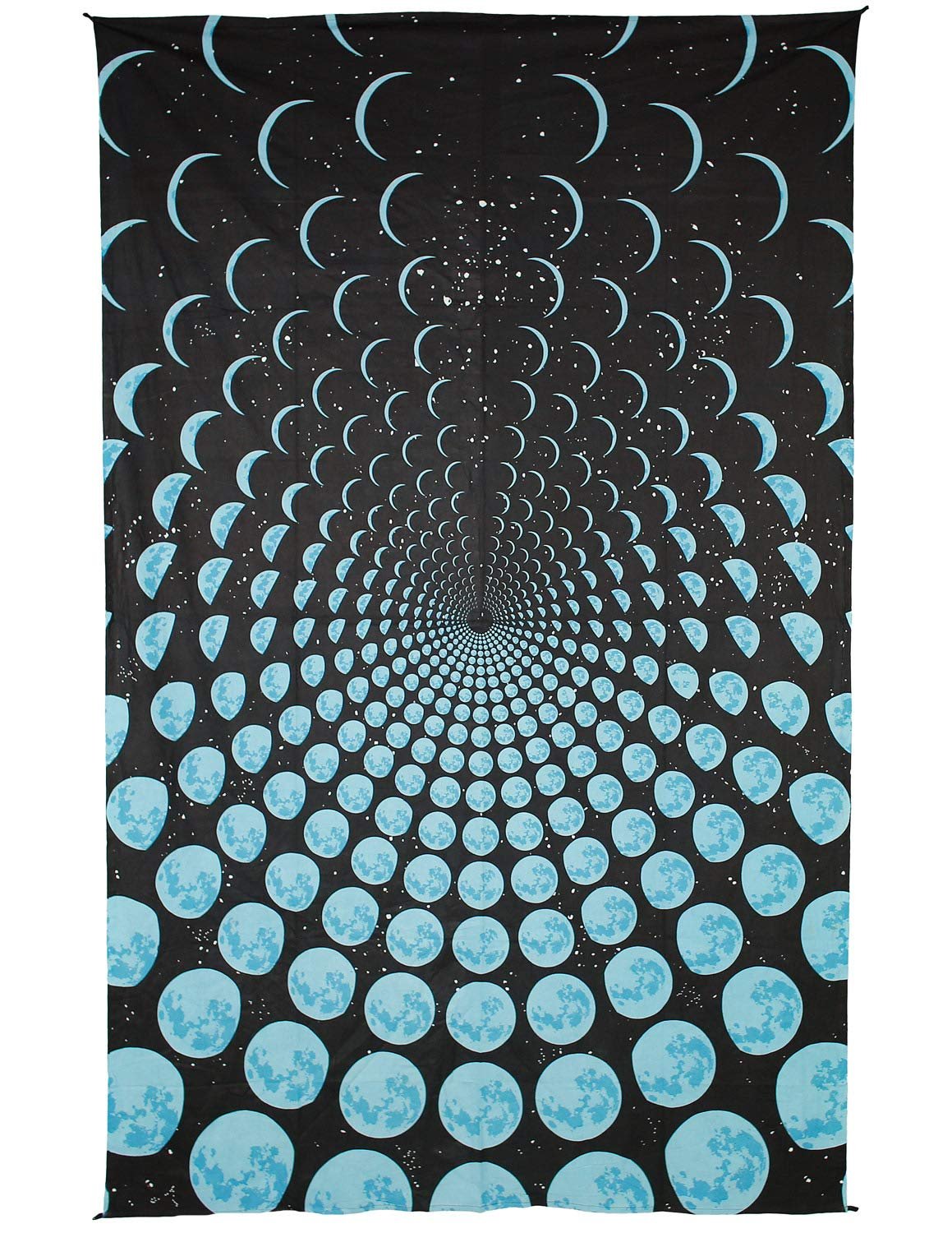 Sunshine Joy Moon Phases Tapestry Lunar Cycle Wall Art Outer Space Decor Huge 60x90 Inches