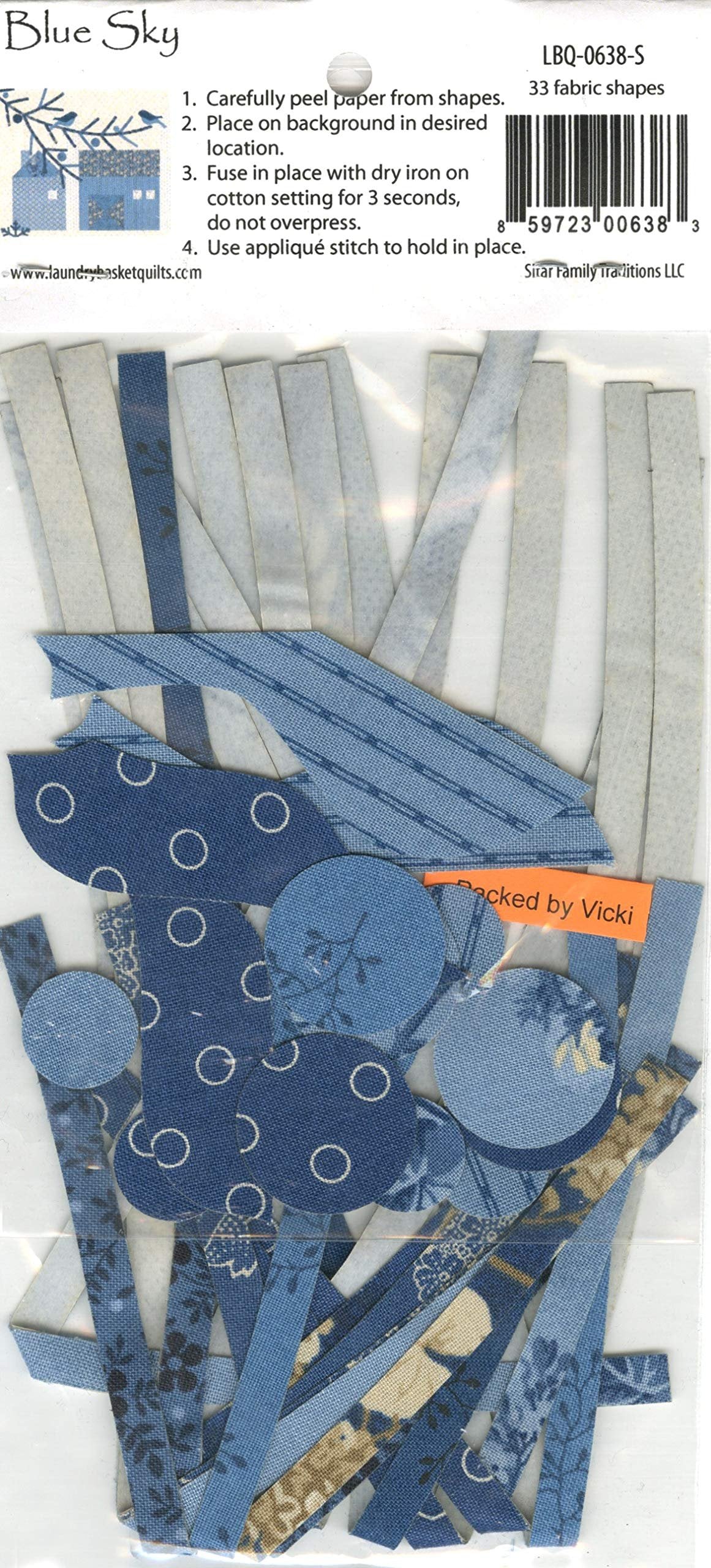 Silhouettes - Blue Sky Pre-Cut Applique Shapes by Edyta Sitar