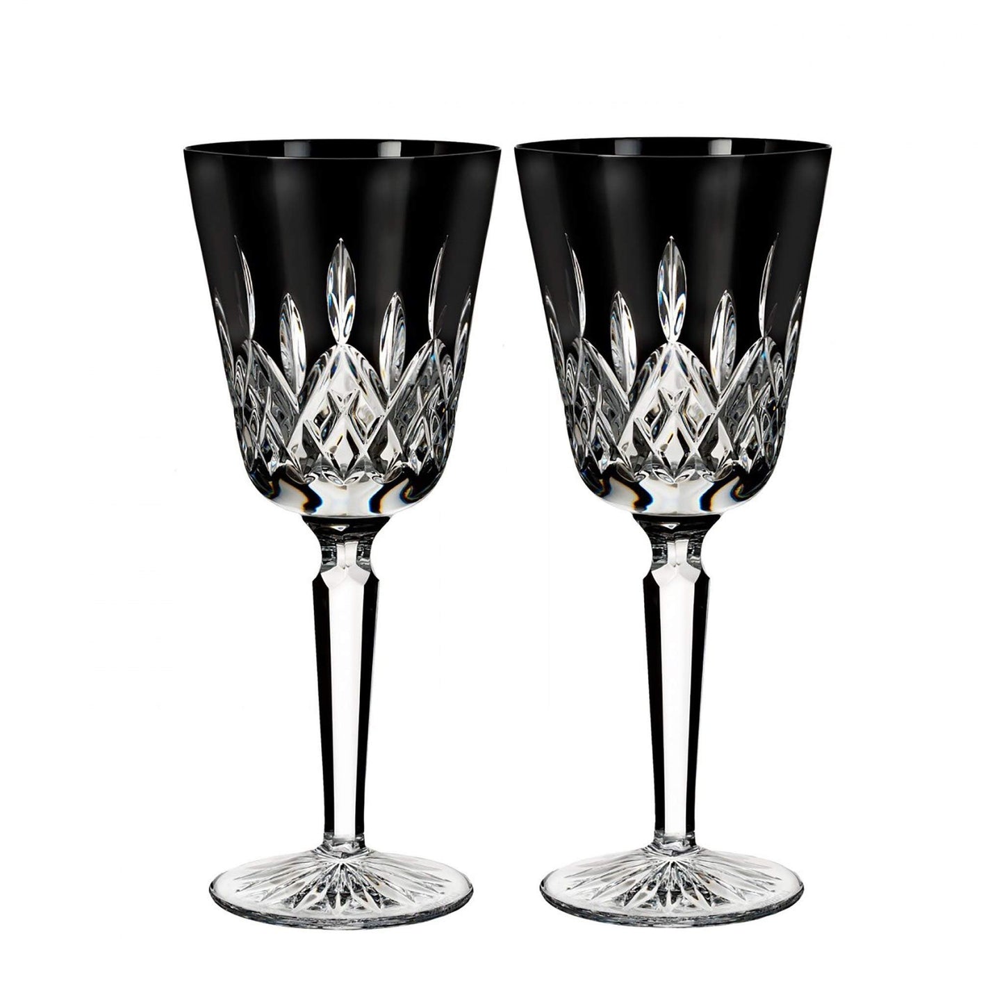 Waterford Lismore Black Goblet, set of 2