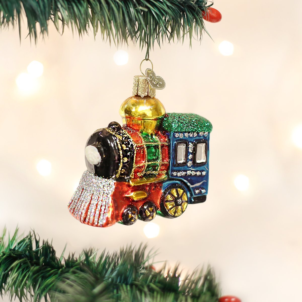 Old World Christmas Ornaments: Planes, Trains, Helicopters, Boats and Trucks Glass Blown Ornaments for Christmas Tree