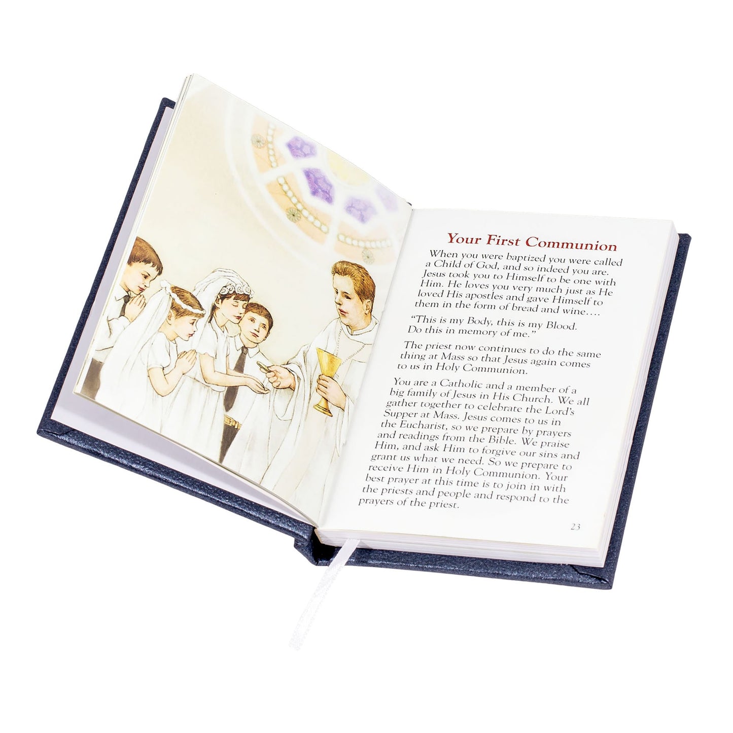 Roman - Deluxe Communion Boy Book and Accessories, 5pc Set, Padded Pearlized Cover, First Communion Collection, 6.75" H, Religious Gift, Faith, Durable