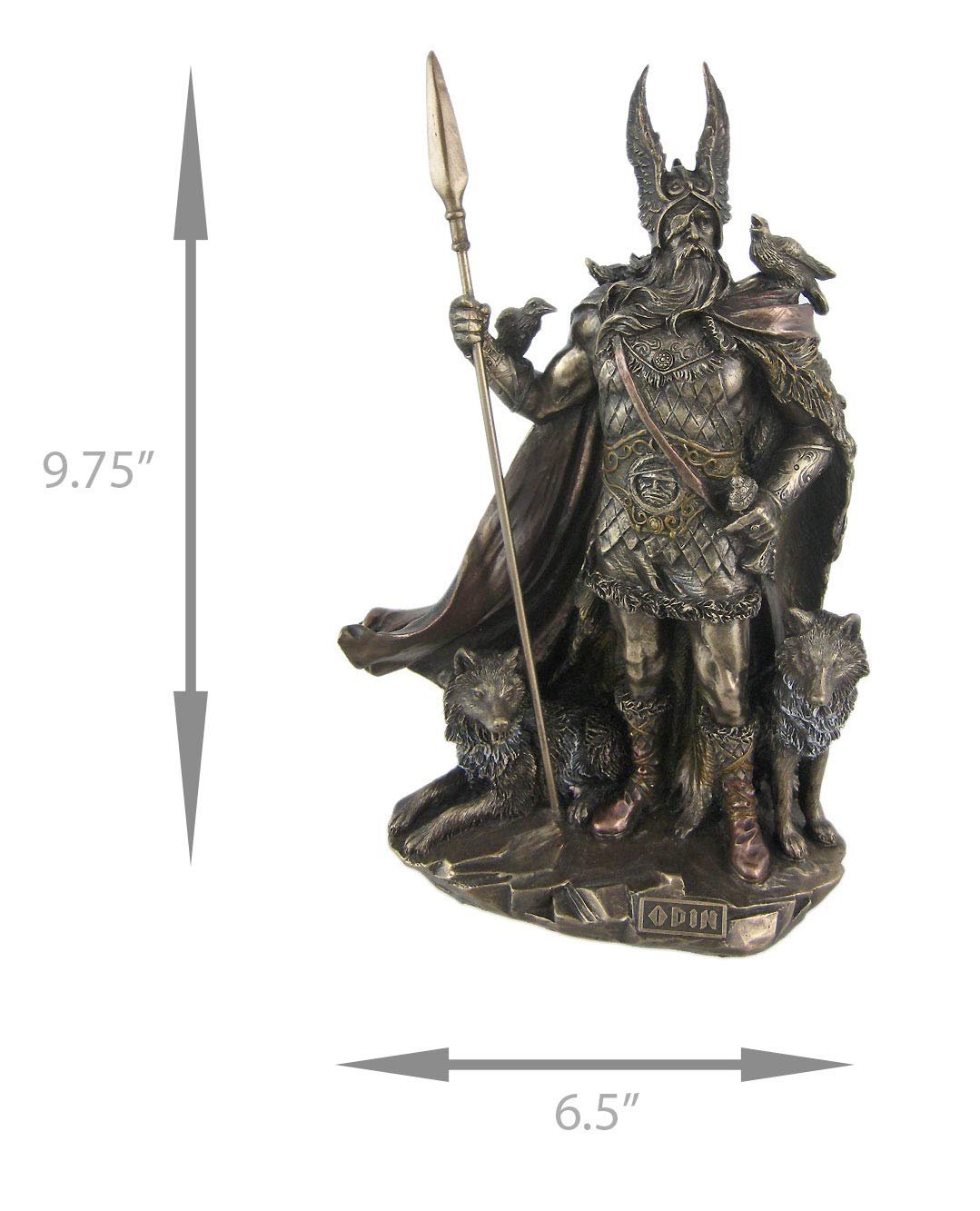 Unicorn Studio 9.75 Inch Norse God - Odin Cold Cast Bronze Sculpture Figurine One Size