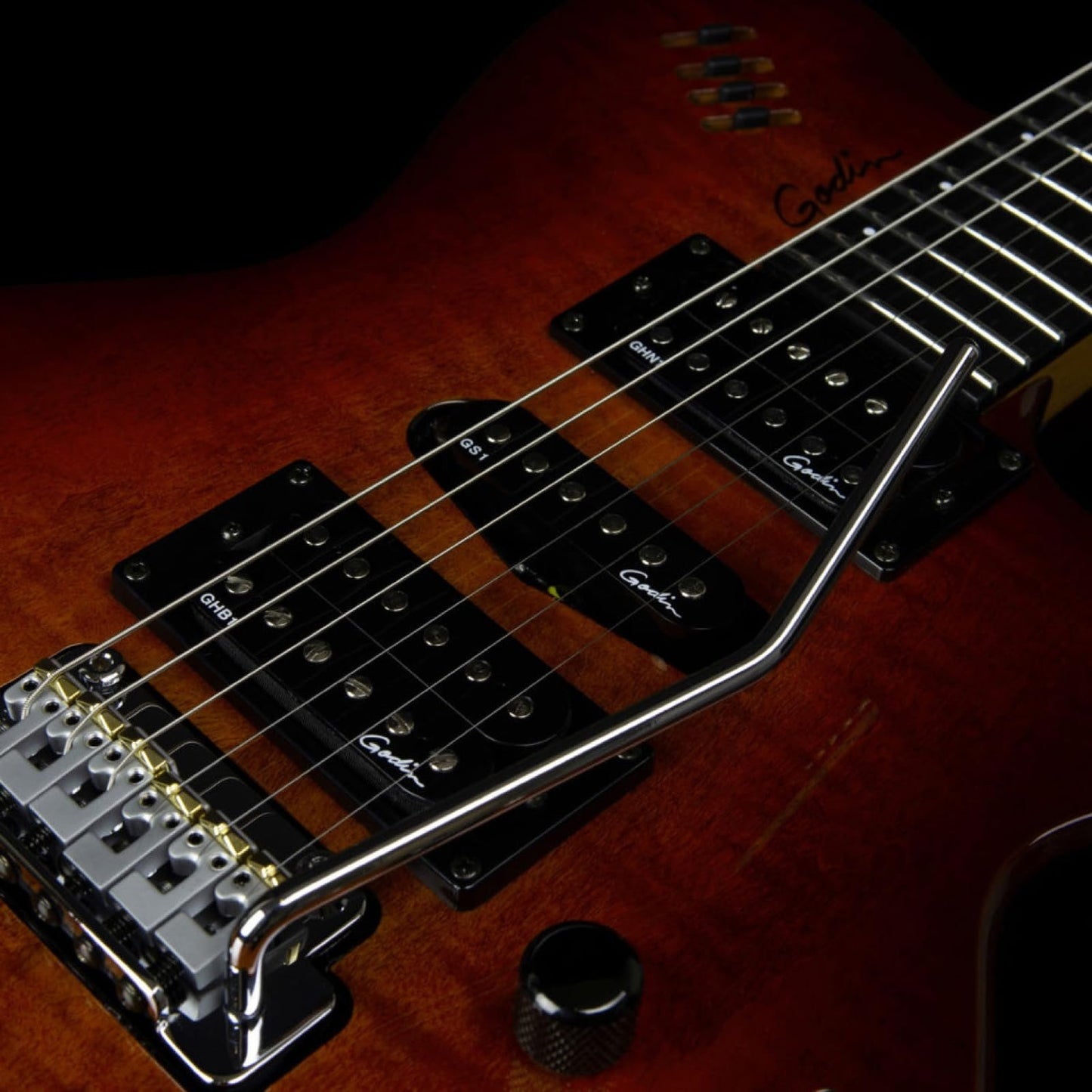 Godin XTSA Solid Body 3-Voice Electric Guitar (Light Burst)