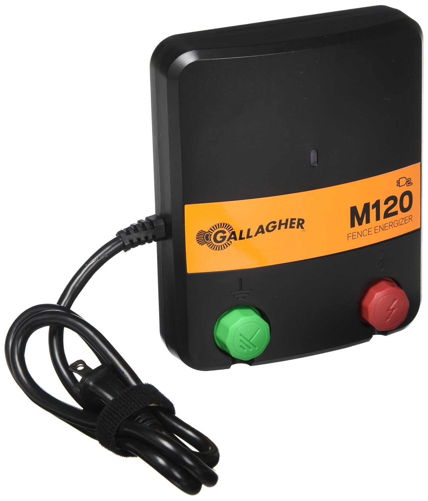 Gallagher M120 Electric Fence Charger - Powers Up to 15 Miles / 60 Acres of Clean Fence - 1.2 Joules, 110 Volt AC Energizer, Added Power Reserve - Unbeatable Reliability - Easy Installation