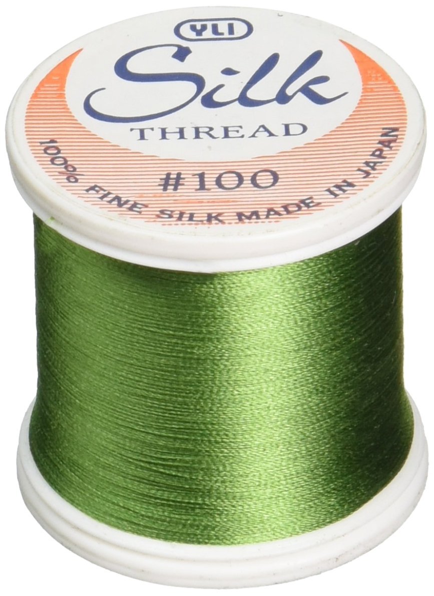YLI 100 wt. Silk Thread - 100% Japanese Silk Ultra-fine & Smooth 200 yd Spool - Designed for Quilting and Sewing