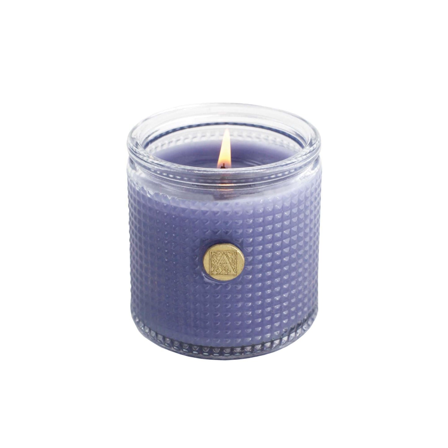 Lavender Bouquet Aromatique Textured Glass 6 oz Scented Jar Candle