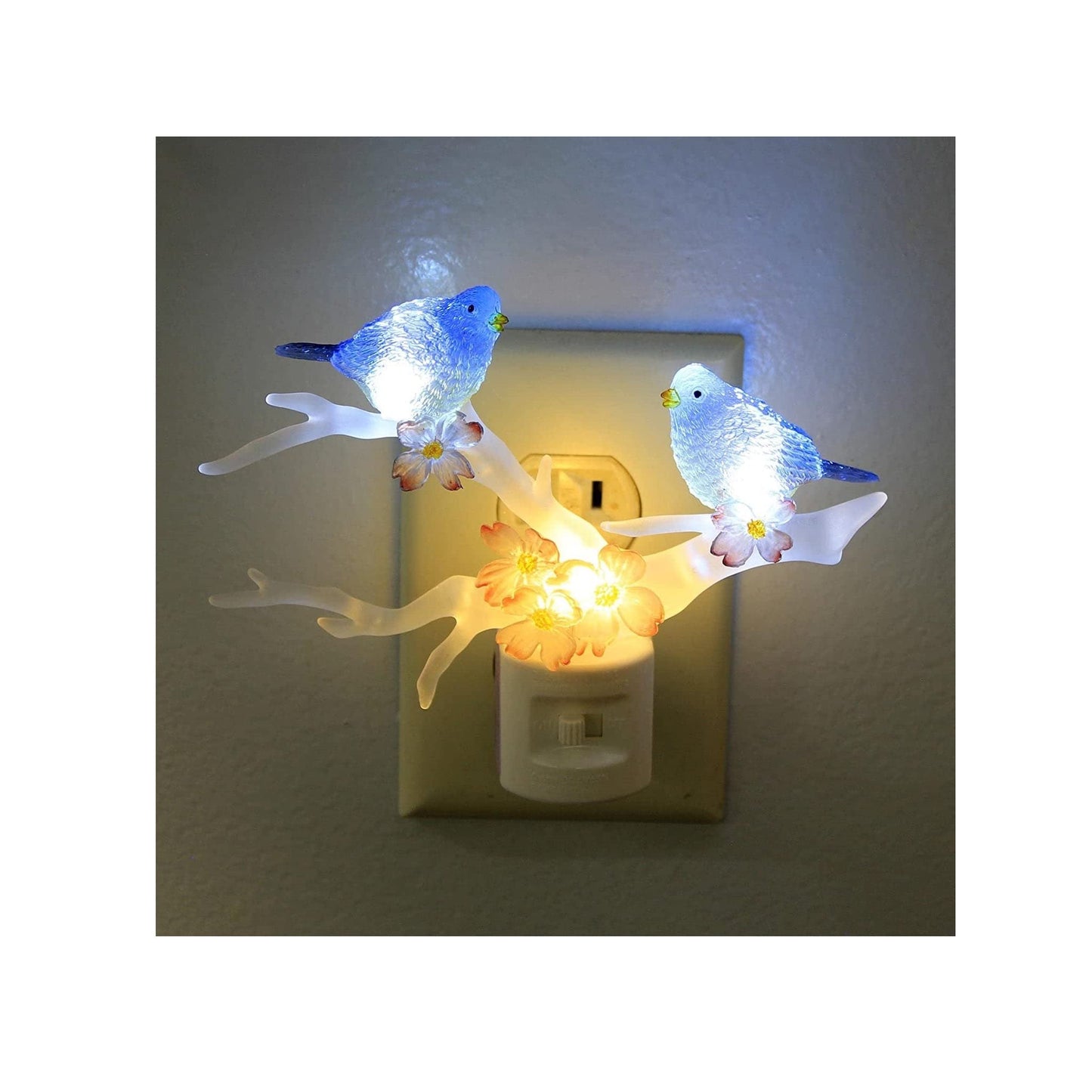 Roman – Bluebird, Night Light, 5" H, Plastic, Wall Decoration, Home Decor, Adorable Gift, Durable, Beautifully Detailed