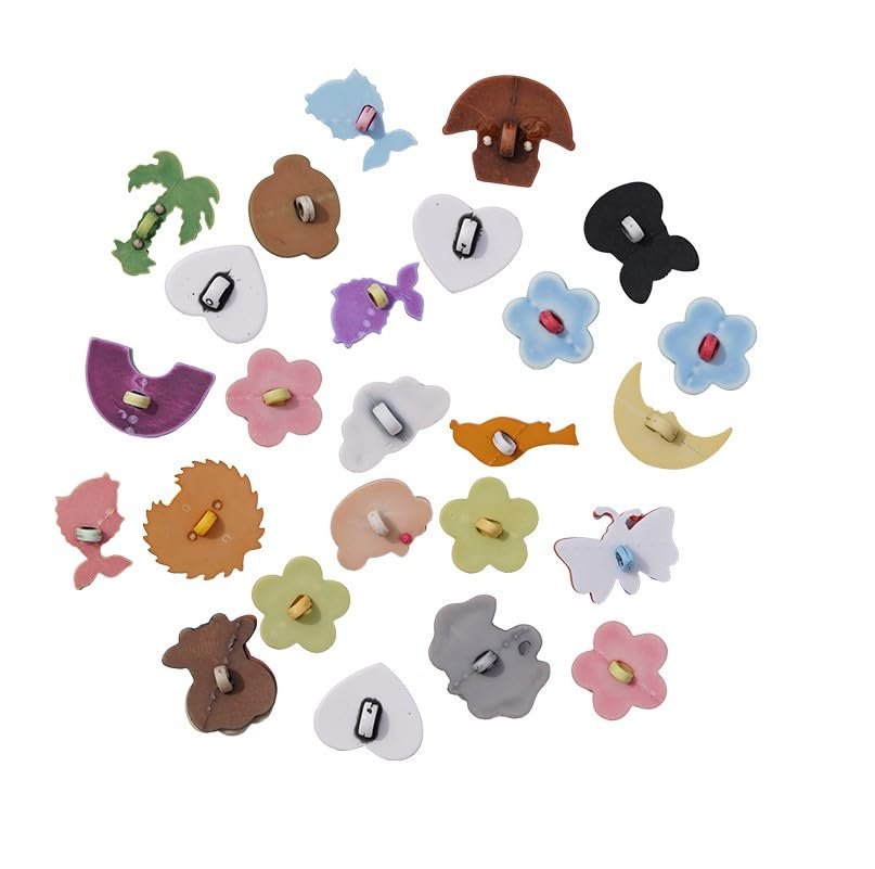 Zoo Animal Novelty Buttons – 50-Piece Assortment for Sewing, Scrapbooking & DIY Crafts – Lions, Monkeys, Zebras & Elephants