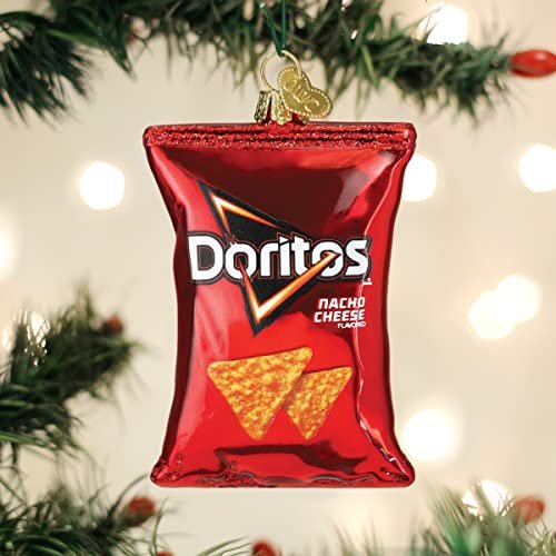 Old World Christmas Doritos Nacho Cheese Chips Glass Blown Ornament for Christmas Tree
