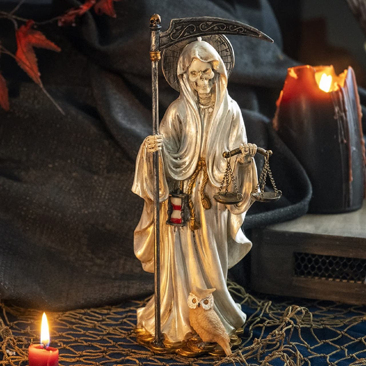 Pacific Giftware Pacific Trading Santa Muerte White Gown Figurine Death 10 Inch