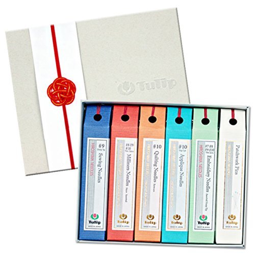 Tulip Needle 6 Piece Gift Set Sewing Quilting Embroidery Applique Needles Pins